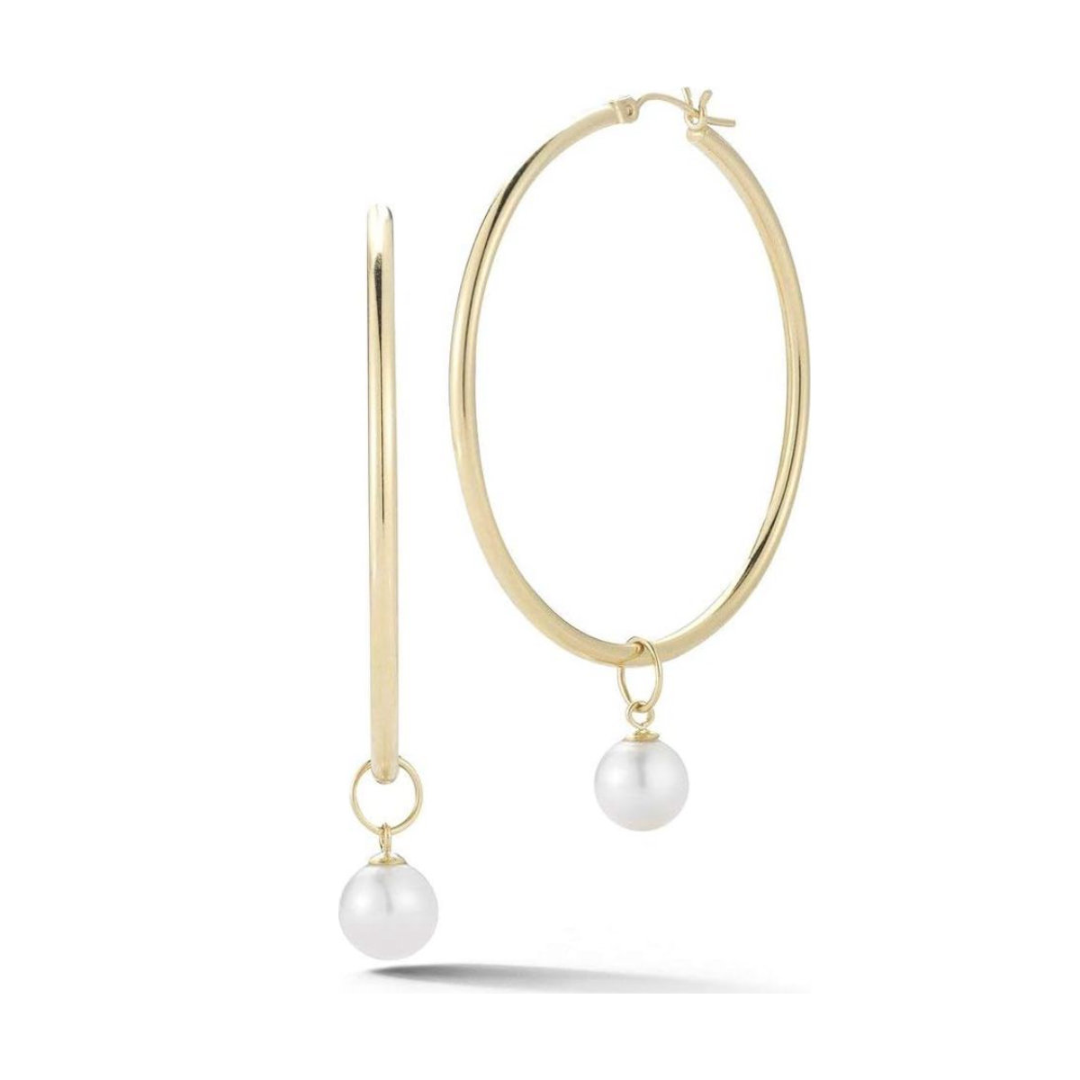 Mateo New York Detachable Pearl Hoop
