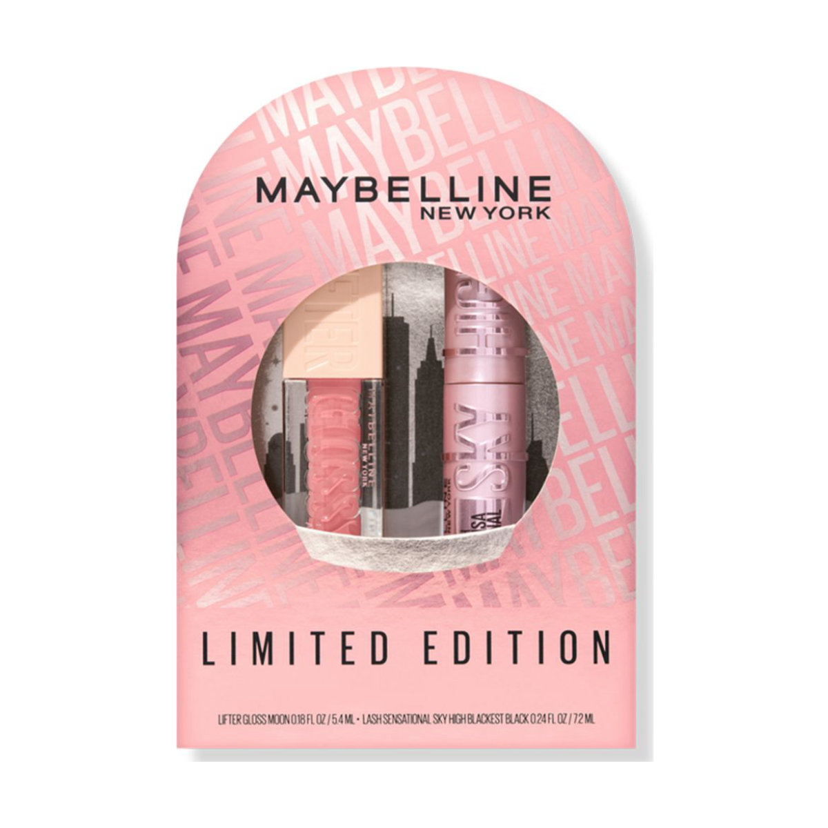 Maybelline New York Lash Sensational Sky High Mascara and Lifter Gloss Gift Set