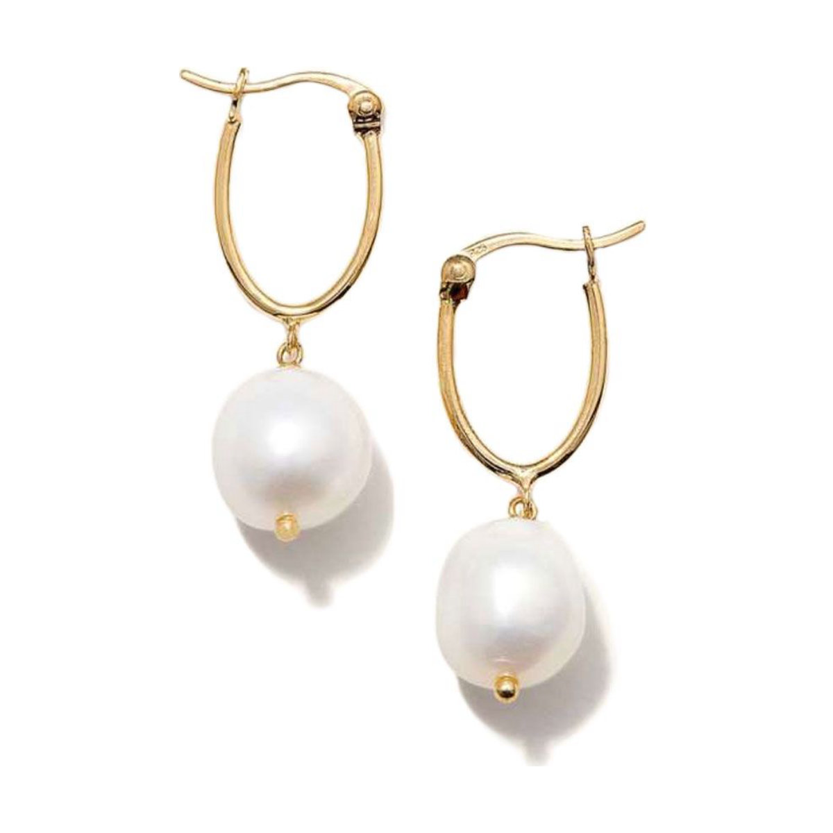 Mejuri Organic Pearl Hoops