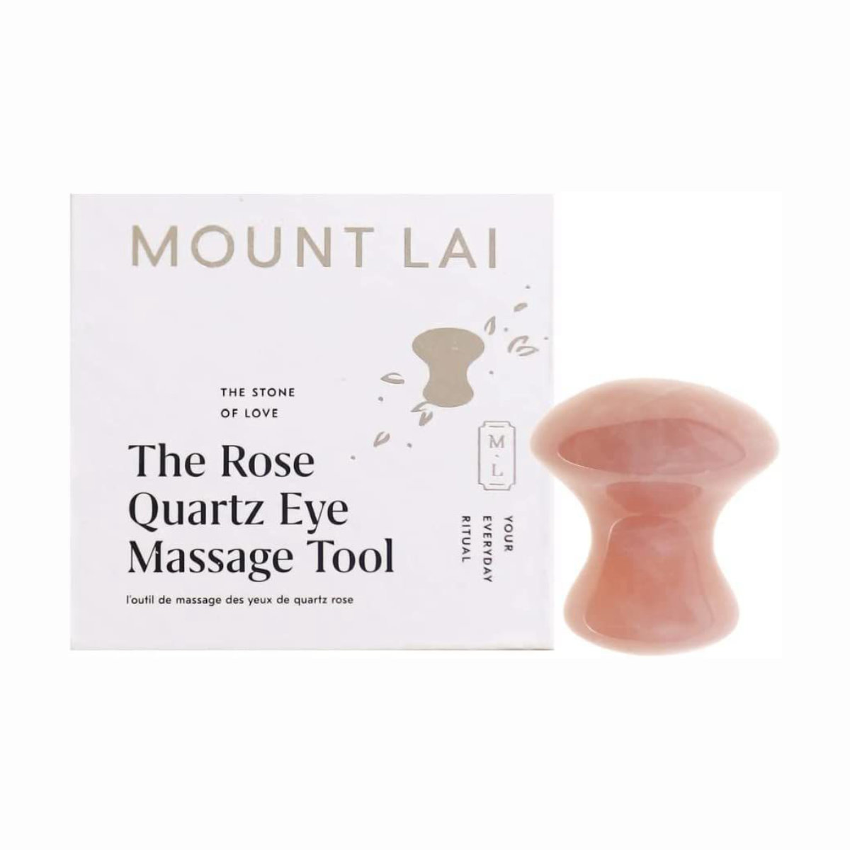 Mount Lai The Rose Quartz Eye Massage Tool
