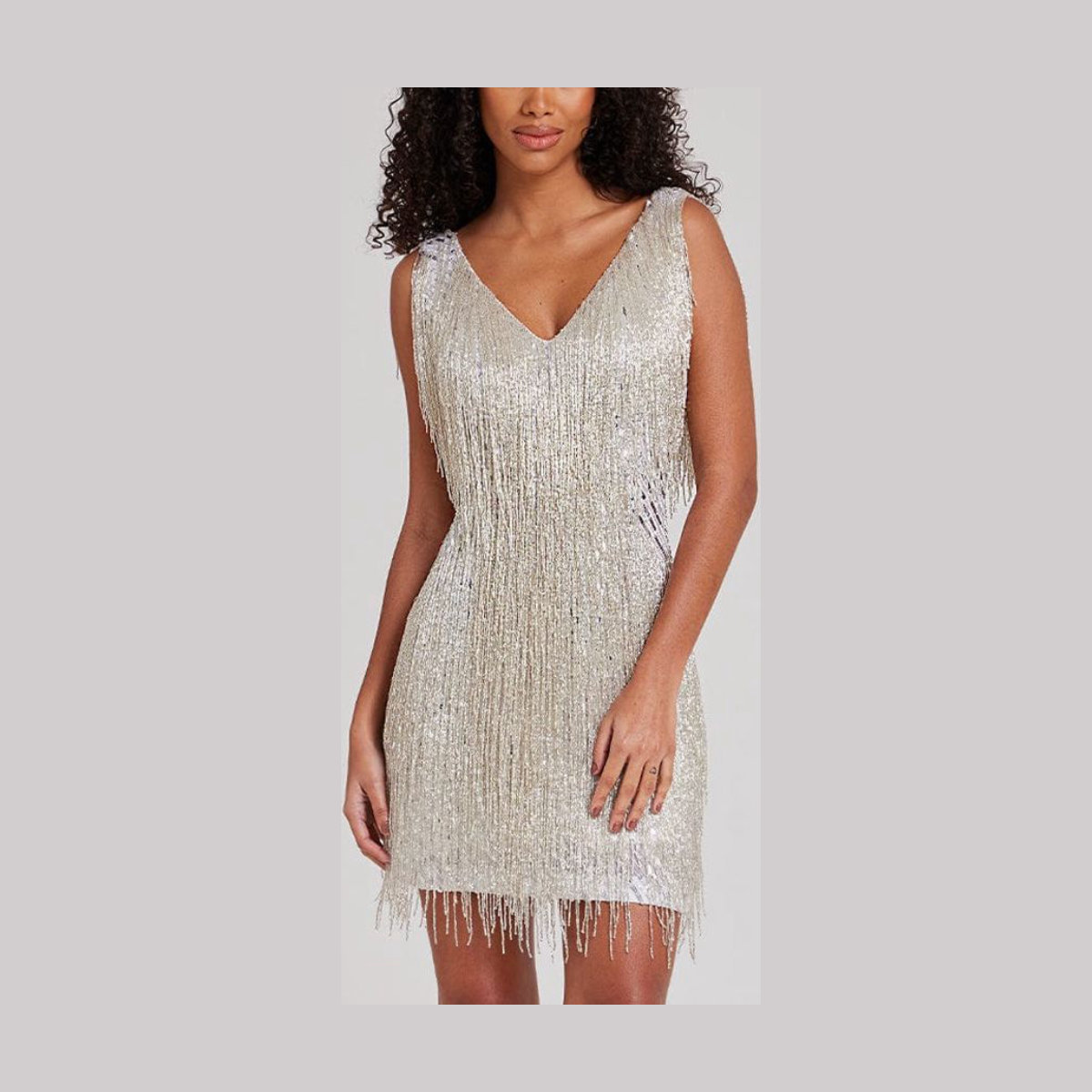Nadine Merabi Sadie Silver Dress