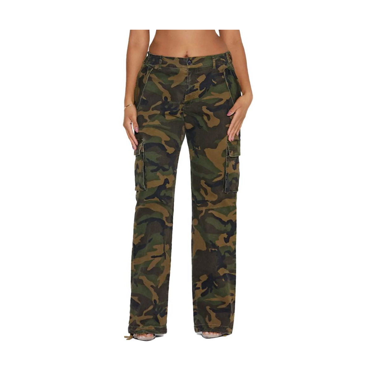 Naked Wardrobe Camo Cargo Pants