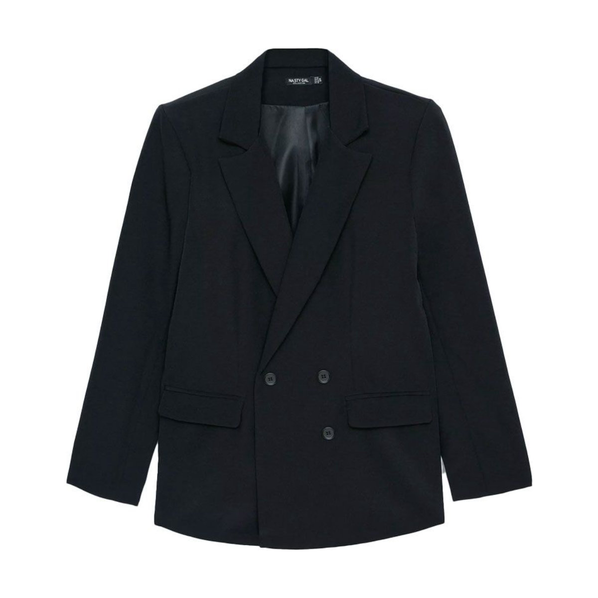 Nasty Gal Oversized Double Breasted Padded Shoulder Blazer