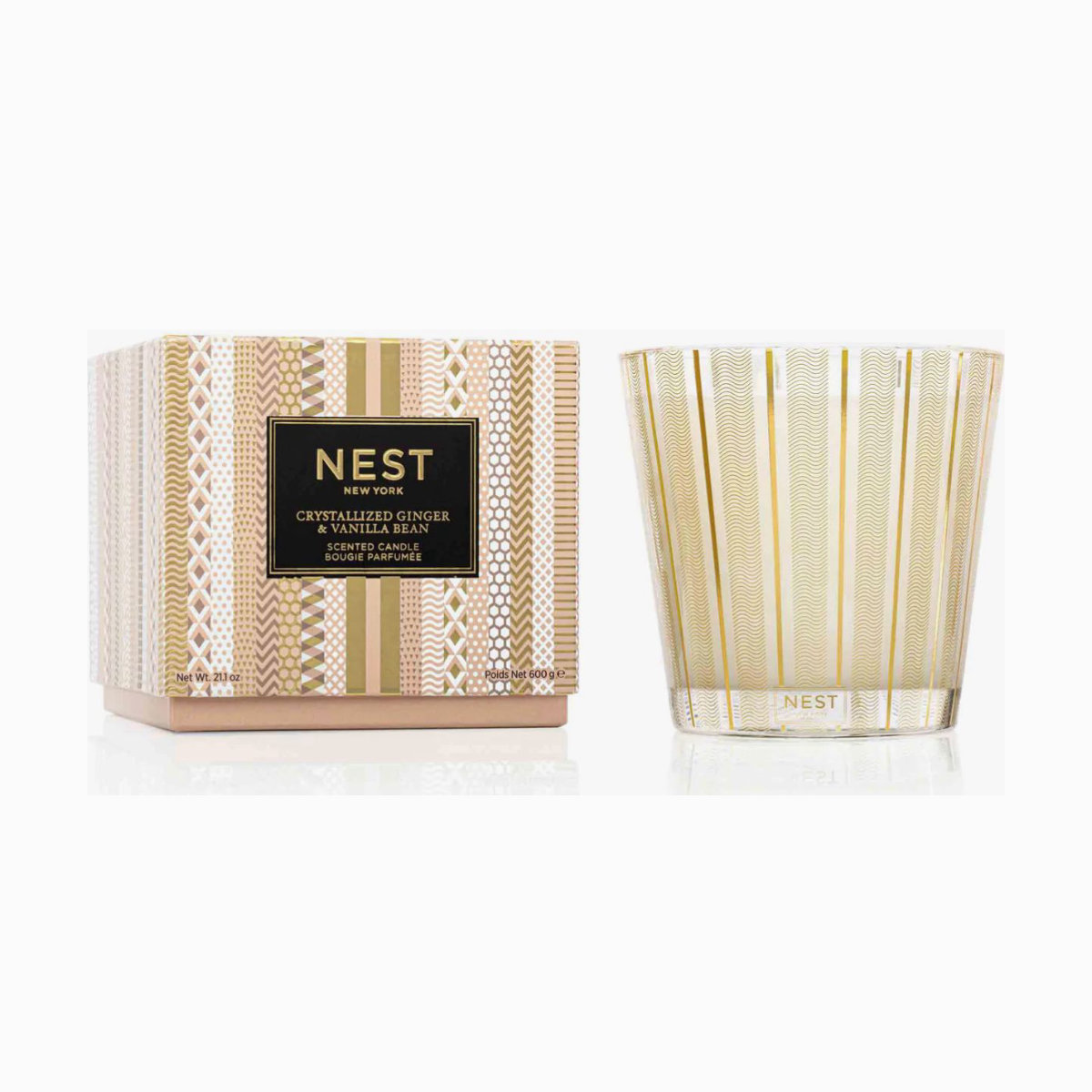 Nest New York Crystallized Ginger & Vanilla Bean 3-Wick Candle