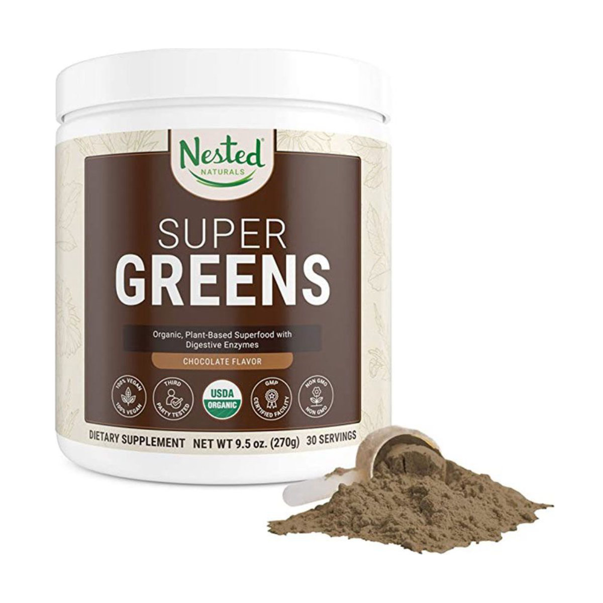 Nested Naturals Super Greens Chocolate