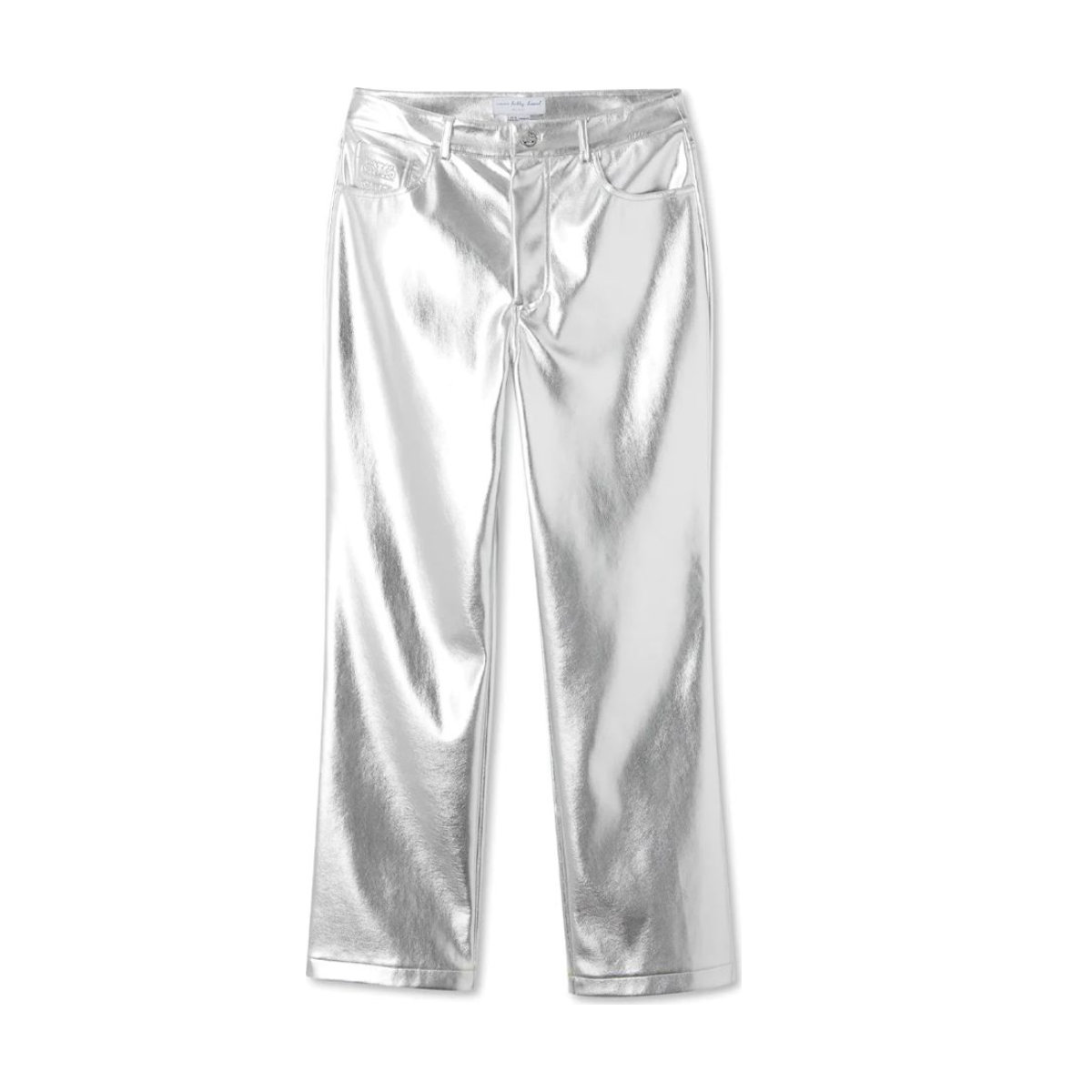 Never Fully Dressed Silver Vegan Leather Trouser