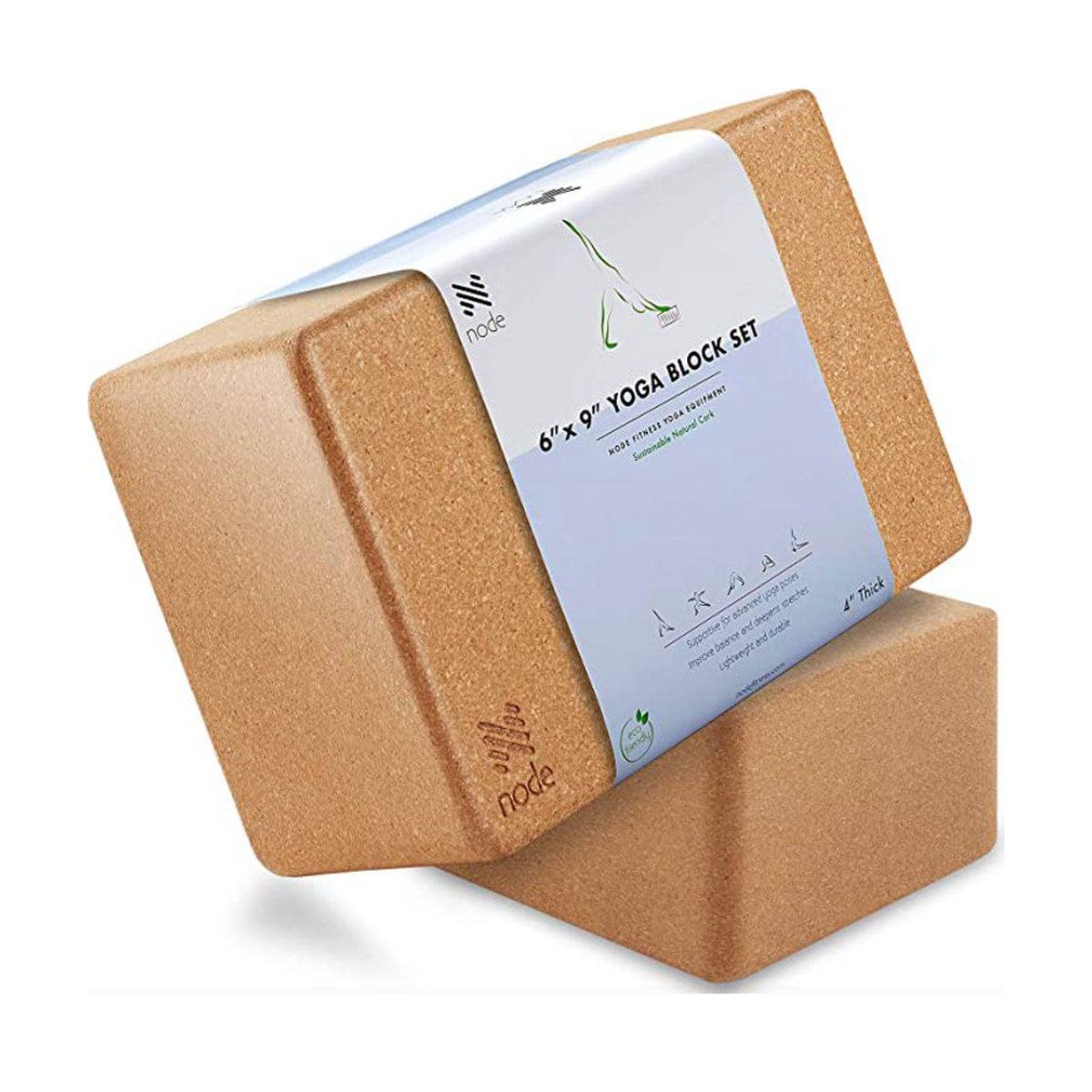 Node Fitness Cork Yoga Block Set