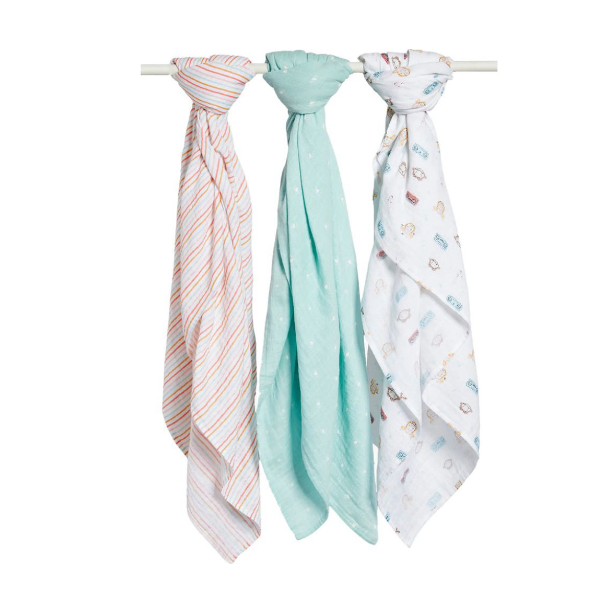 Nordstrom x Slumberkins 3-Pack Cotton Muslin Swaddle Blankets