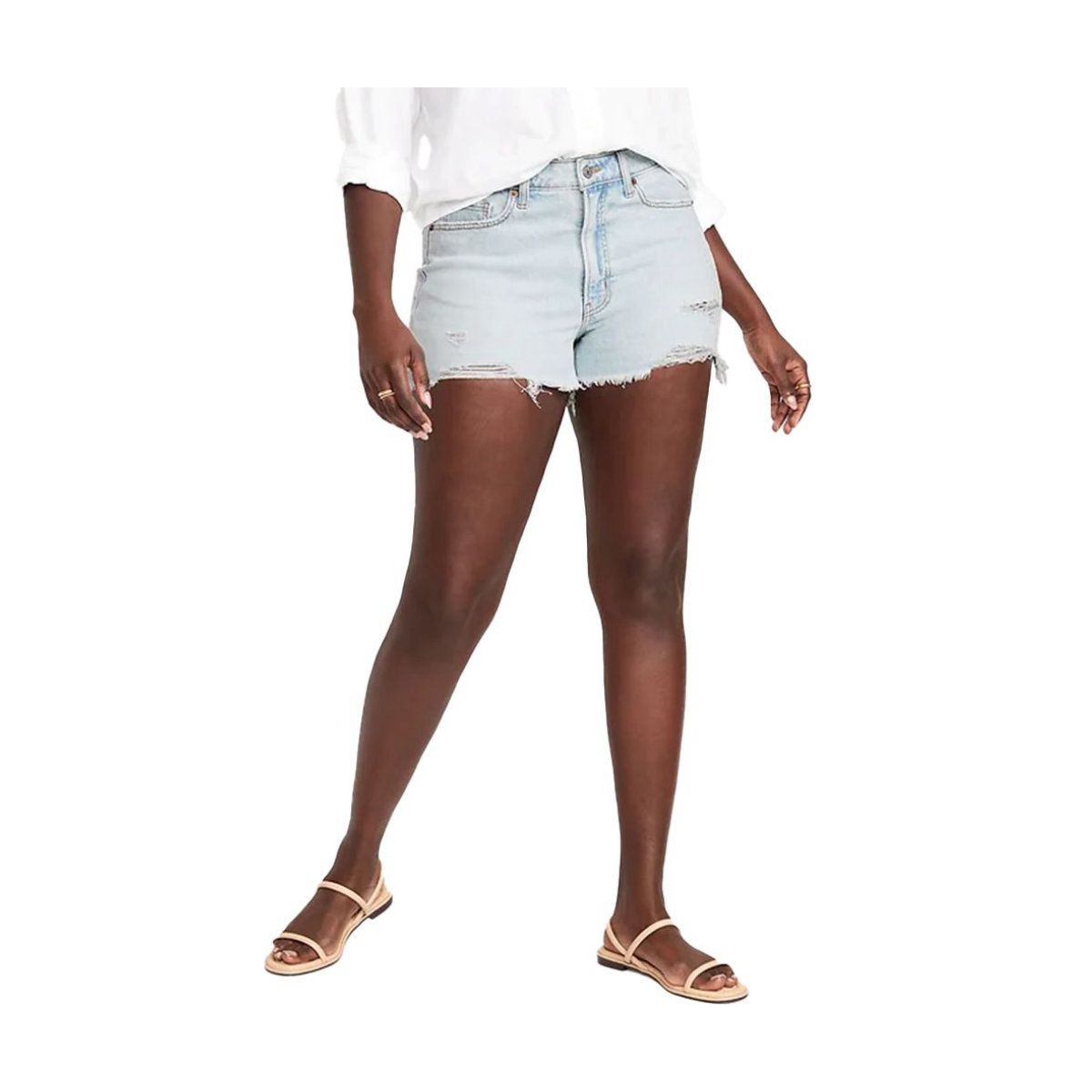 Old Navy High-Waisted OG Straight Ripped Jean Shorts