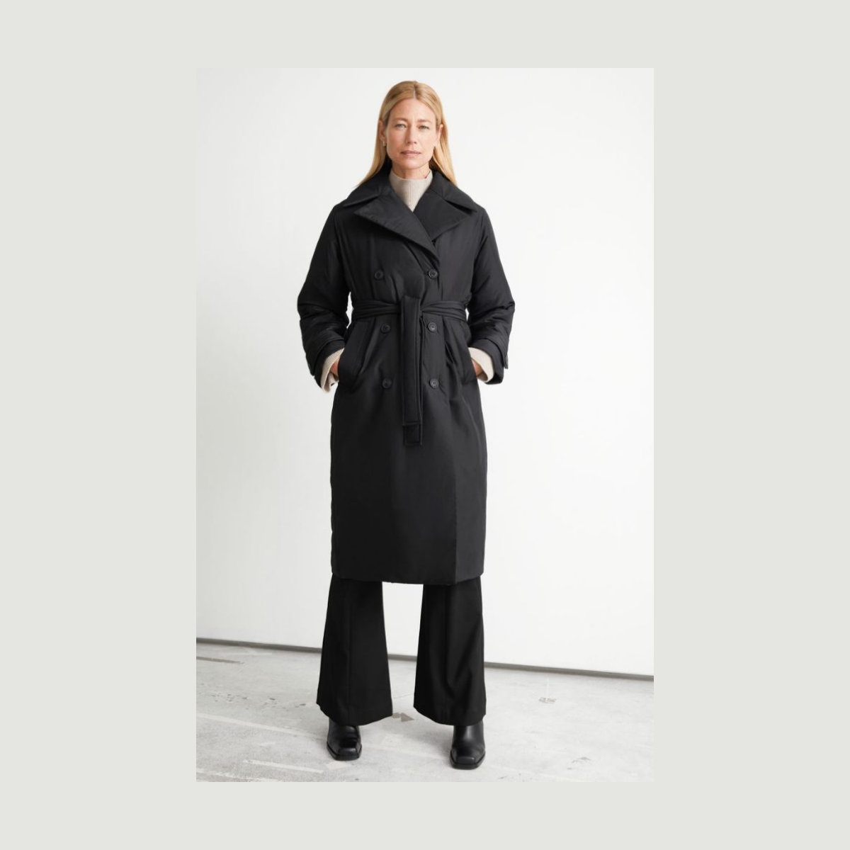 & Other Stories Padded Trench Coat