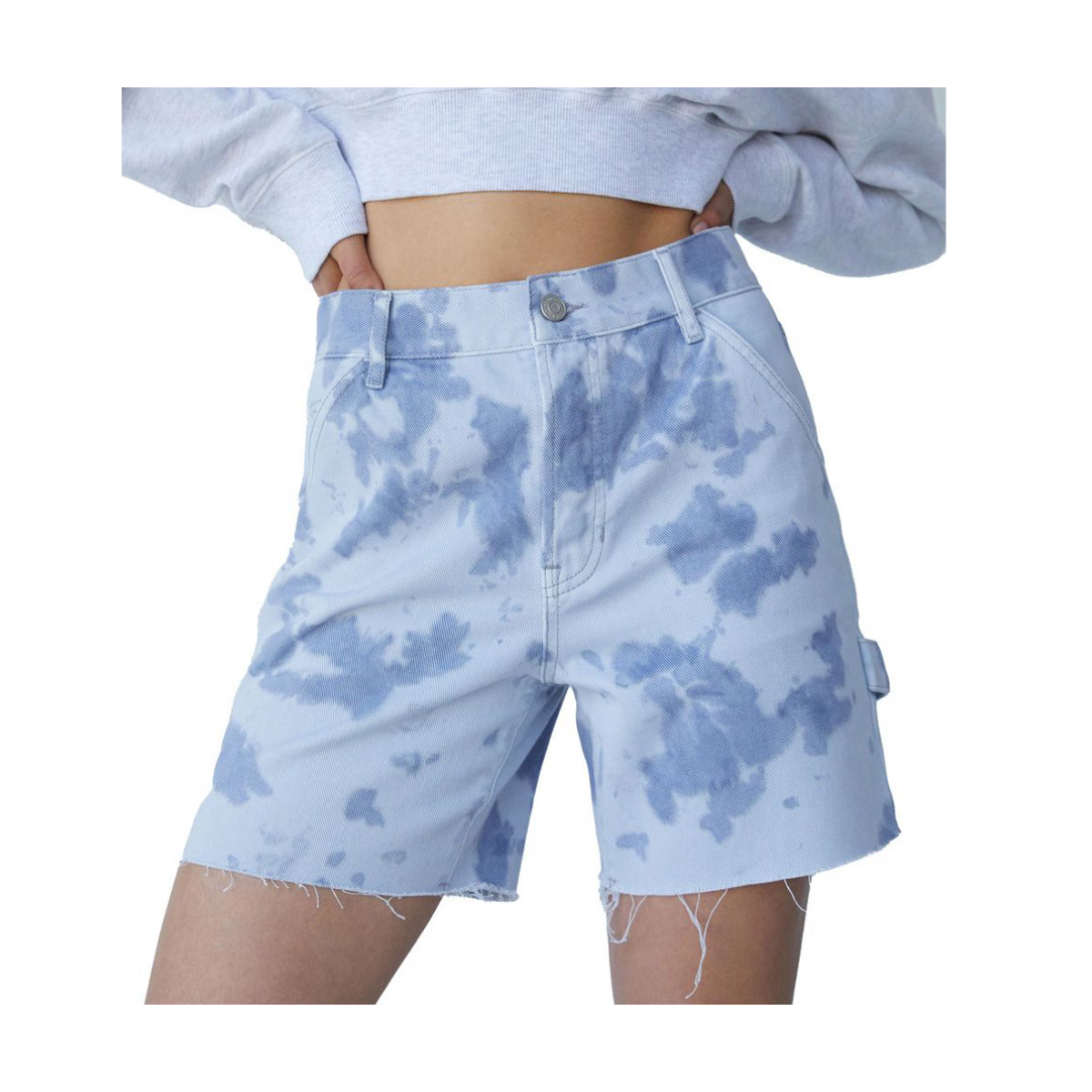 PacSun Tie Dye Boyfriend Carpenter Shorts