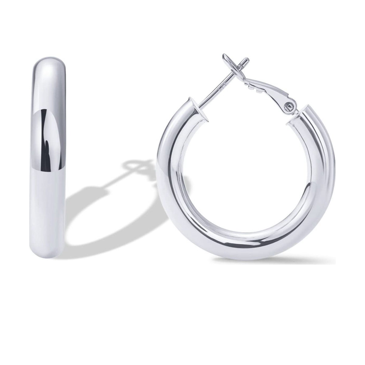 PAVOI Sterling Lightweight Huggies Earrings