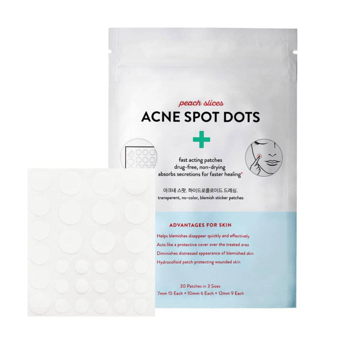 Peach Slices Acne Spot Dots