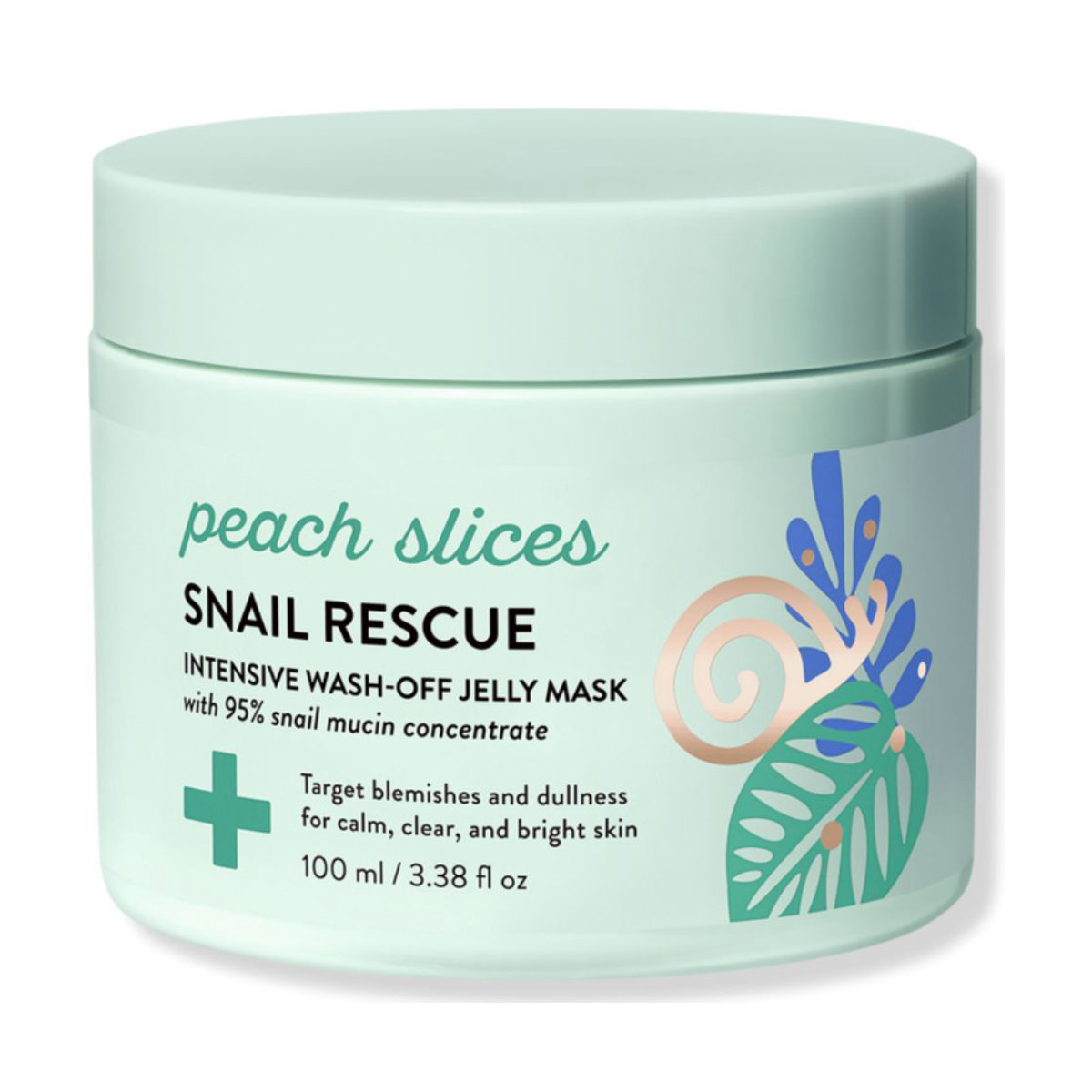 Peach Slices Snail Rescue Intensive Wash-Off Jelly Mask