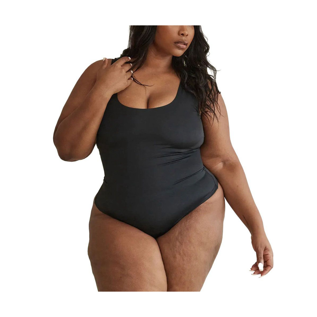Pinsy Scoop Tank Hourglass Shapewear Thong Bodysuit