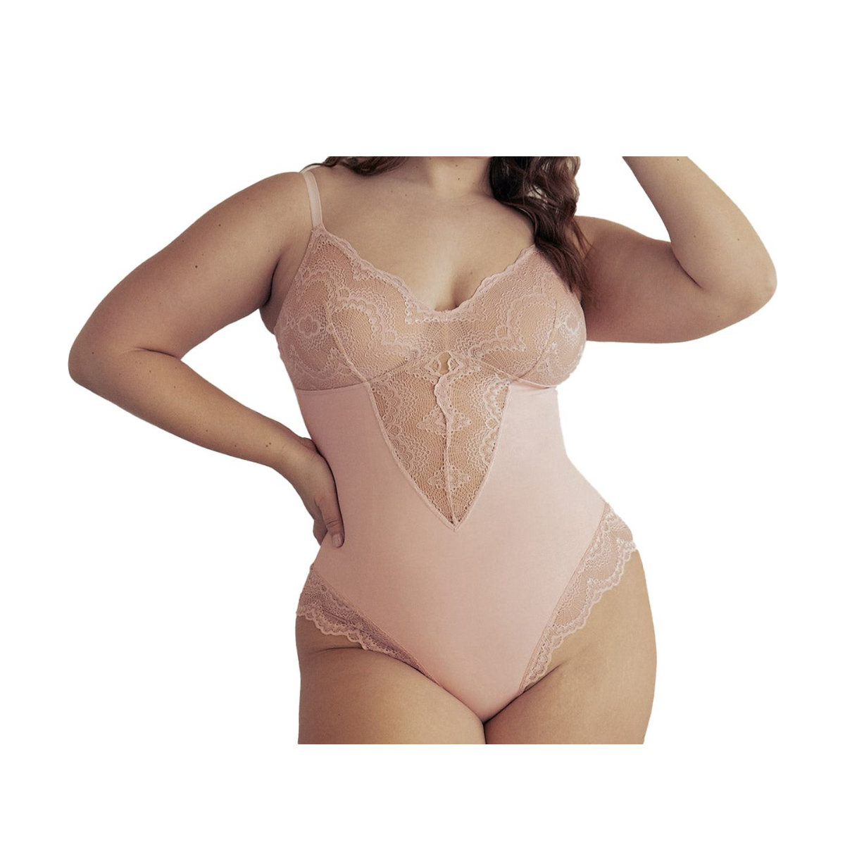 Pinsy Sculpting Lace Shapewear Bodysuit