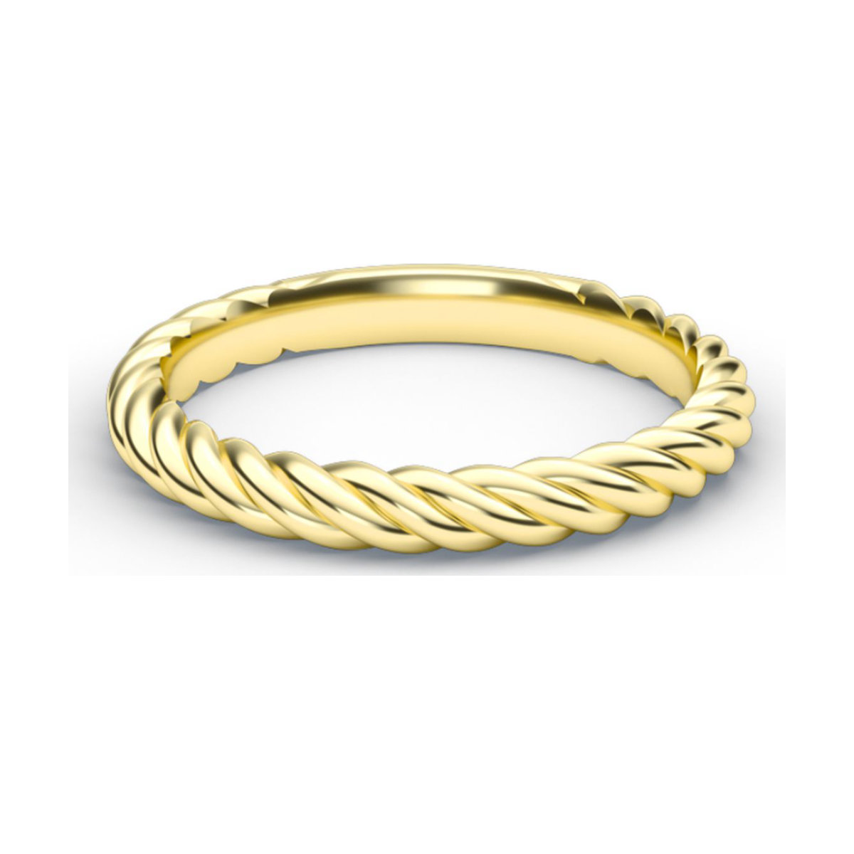 Plum Diamonds 18K Rope Band