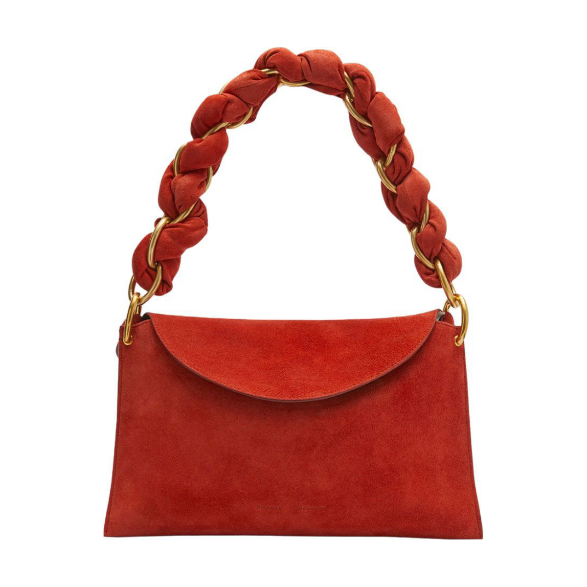 Proenza Schouler Braided Suede Chain Top-Handle Bag