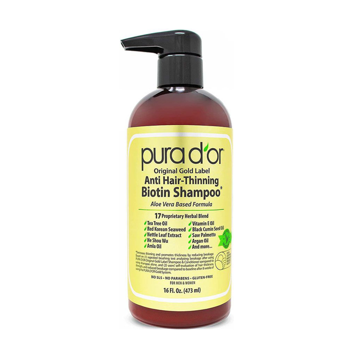 Pura D'Or Original Gold Label Anti-Thinning Biotin Shampoo