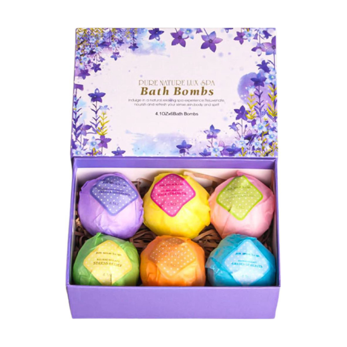 Pure Nature Lux Spa Bath Bombs Gift Set