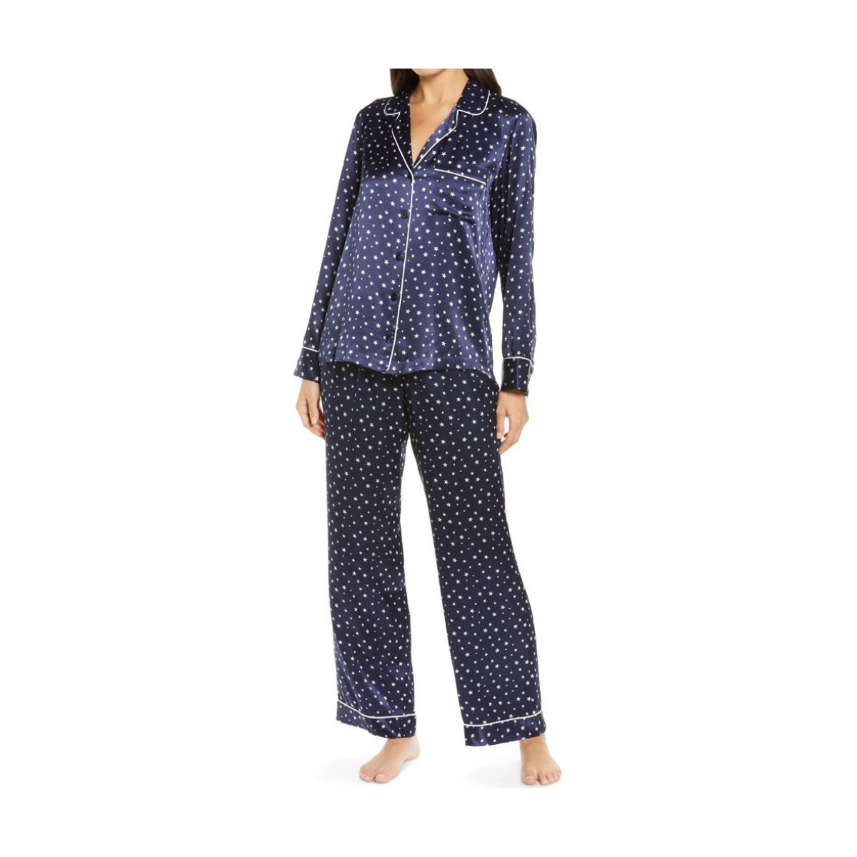 Rails Midnight Stars Satin Pajama Set