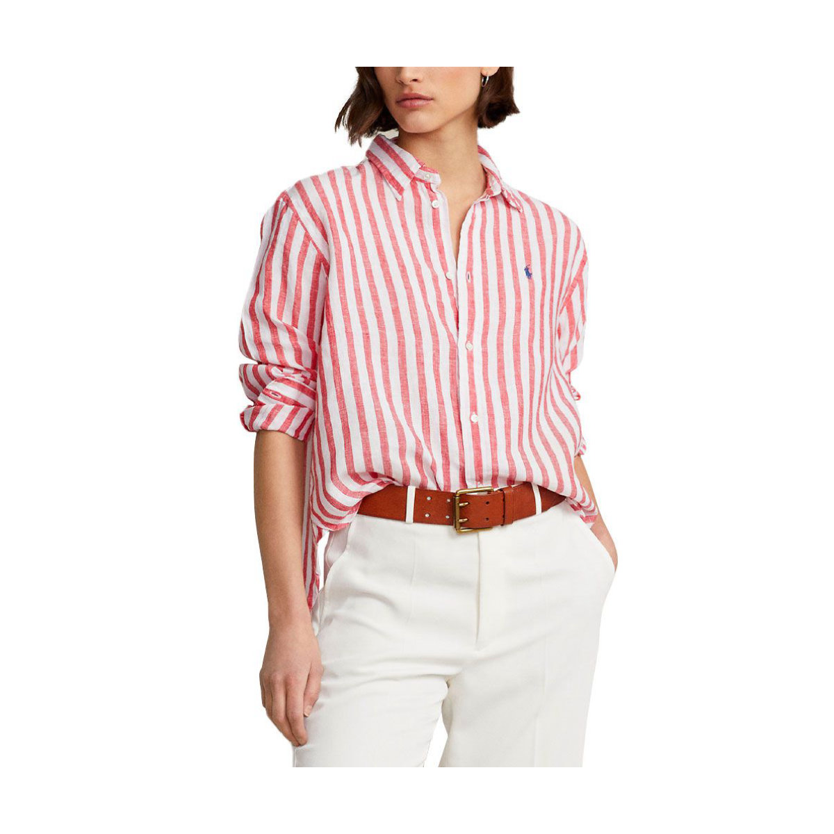 Ralph Lauren Oversize Striped Linen Shirt