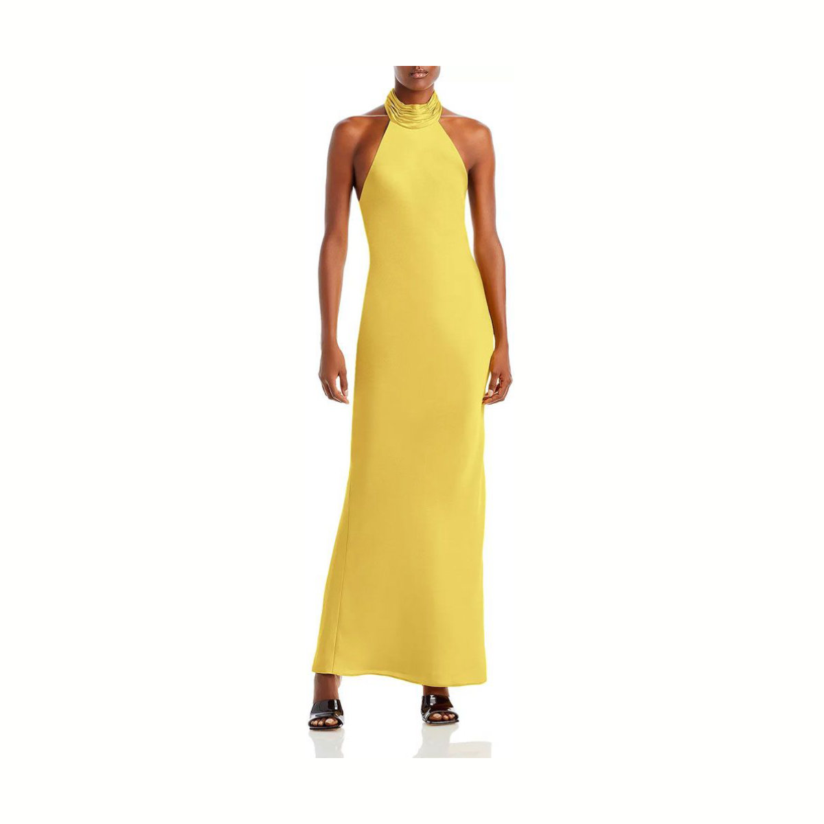 Ramy Brook Tatiana Satin Halter Gown