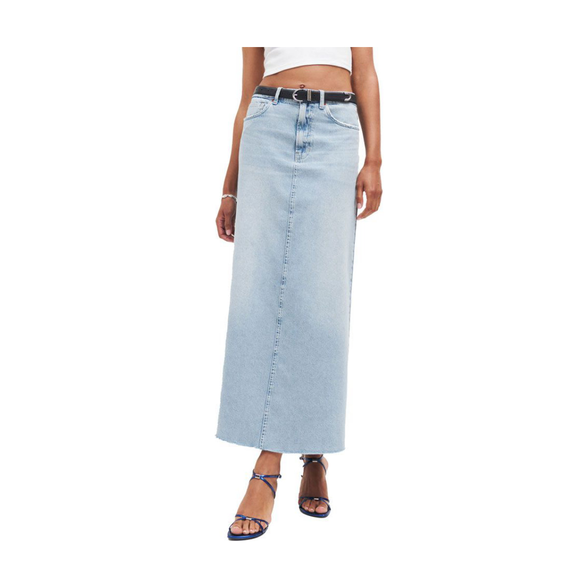 Reformation Kass Maxi Denim Skirt