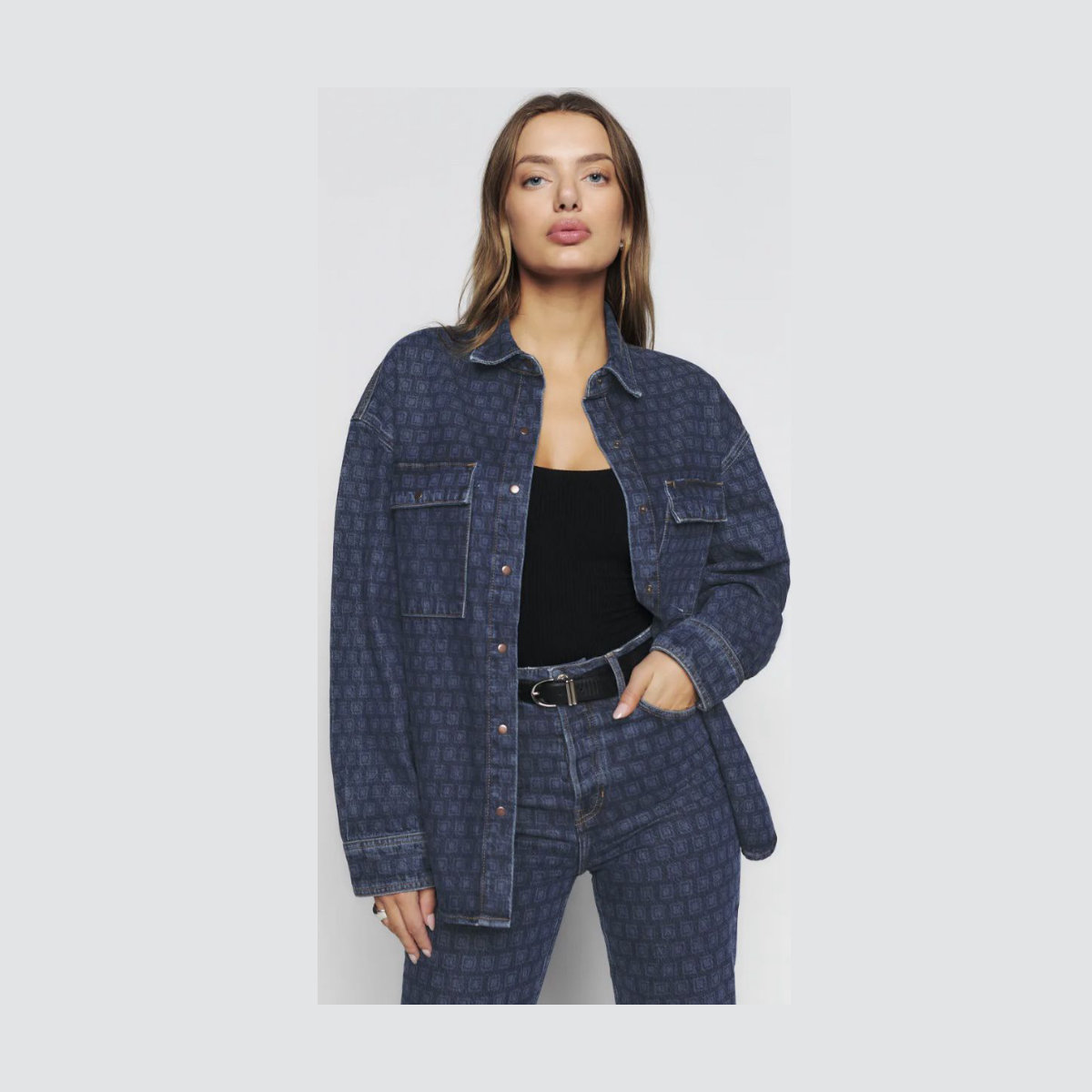 Reformation Lea Denim Shirt