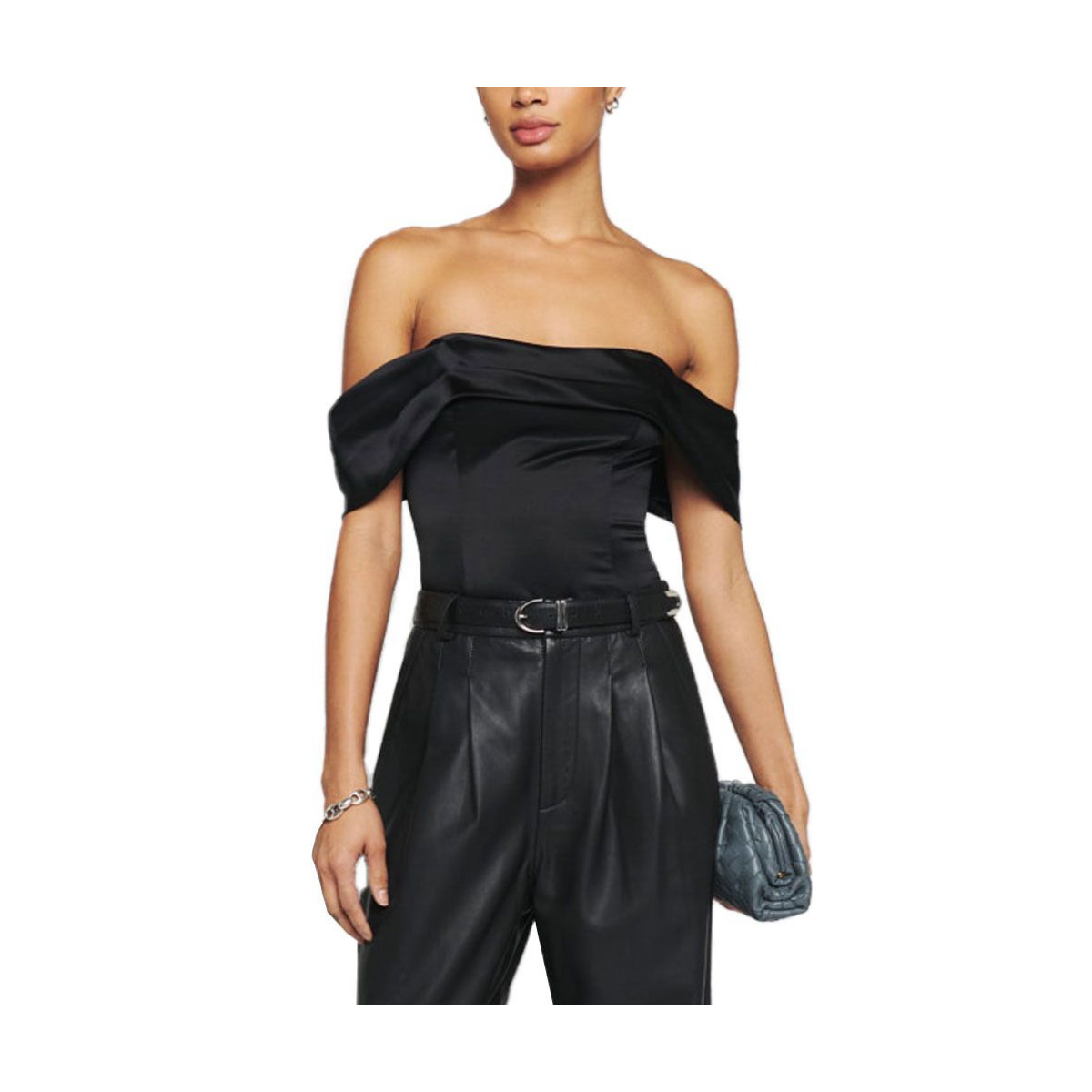 Reformation Luxe Silk Corset Top