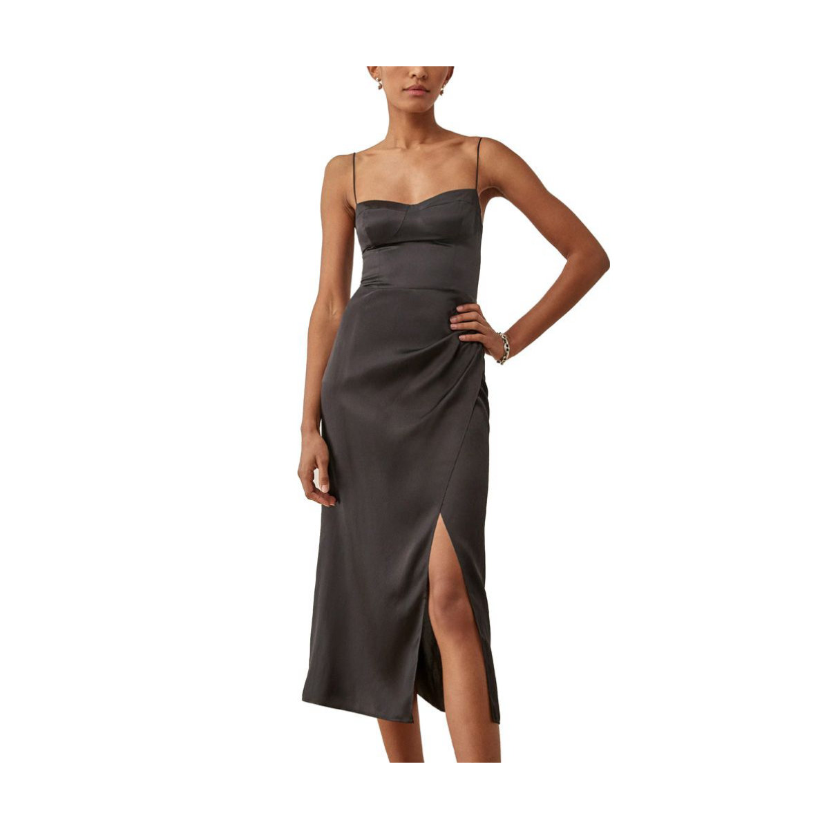 Reformation Marguerite Silk Dress