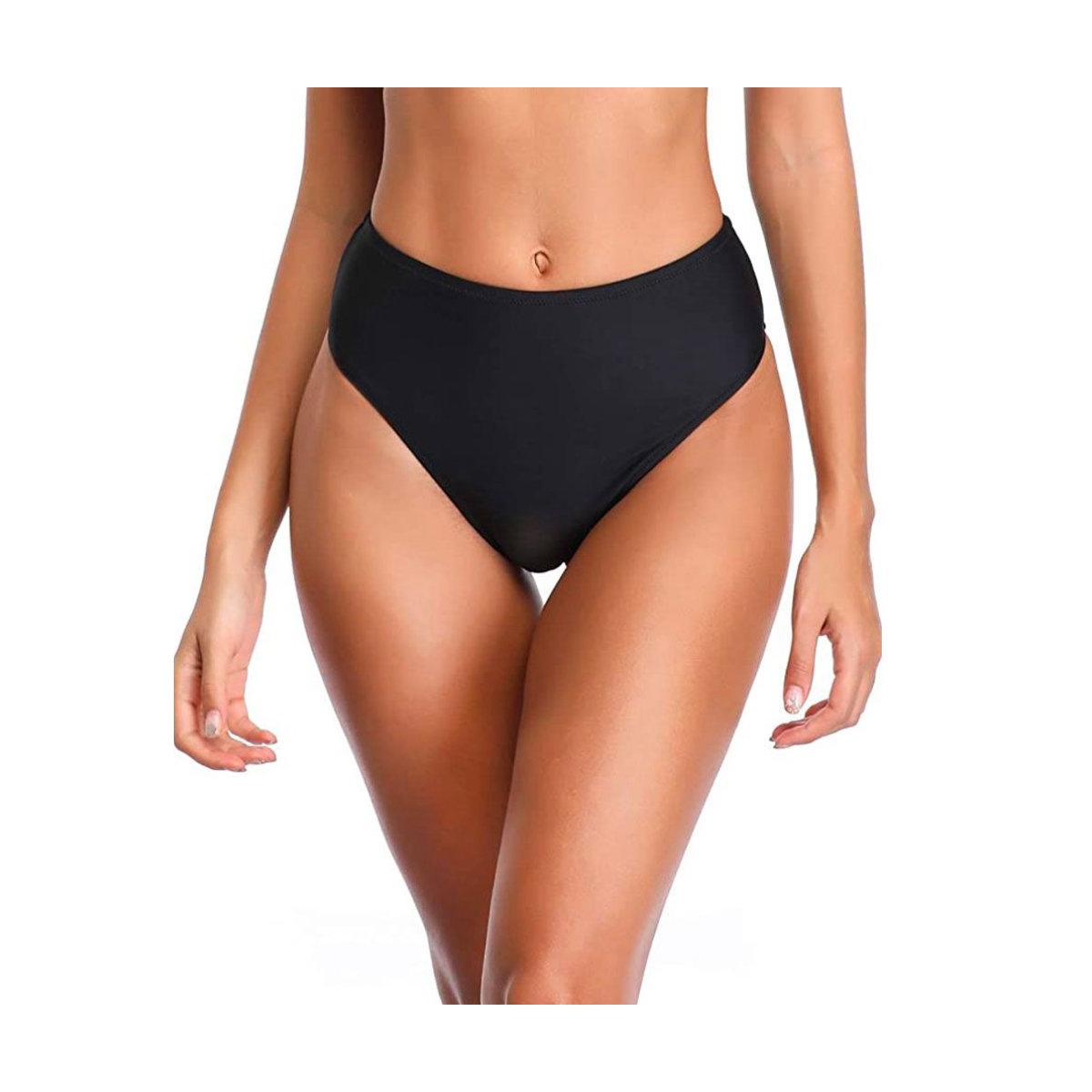 Relleciga High Cut High Waisted Bikini Bottom
