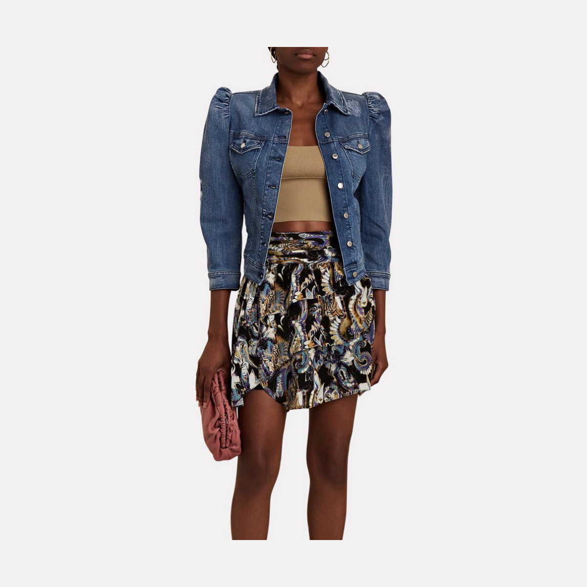 Retrofête Ada Puff Sleeve Denim Jacket