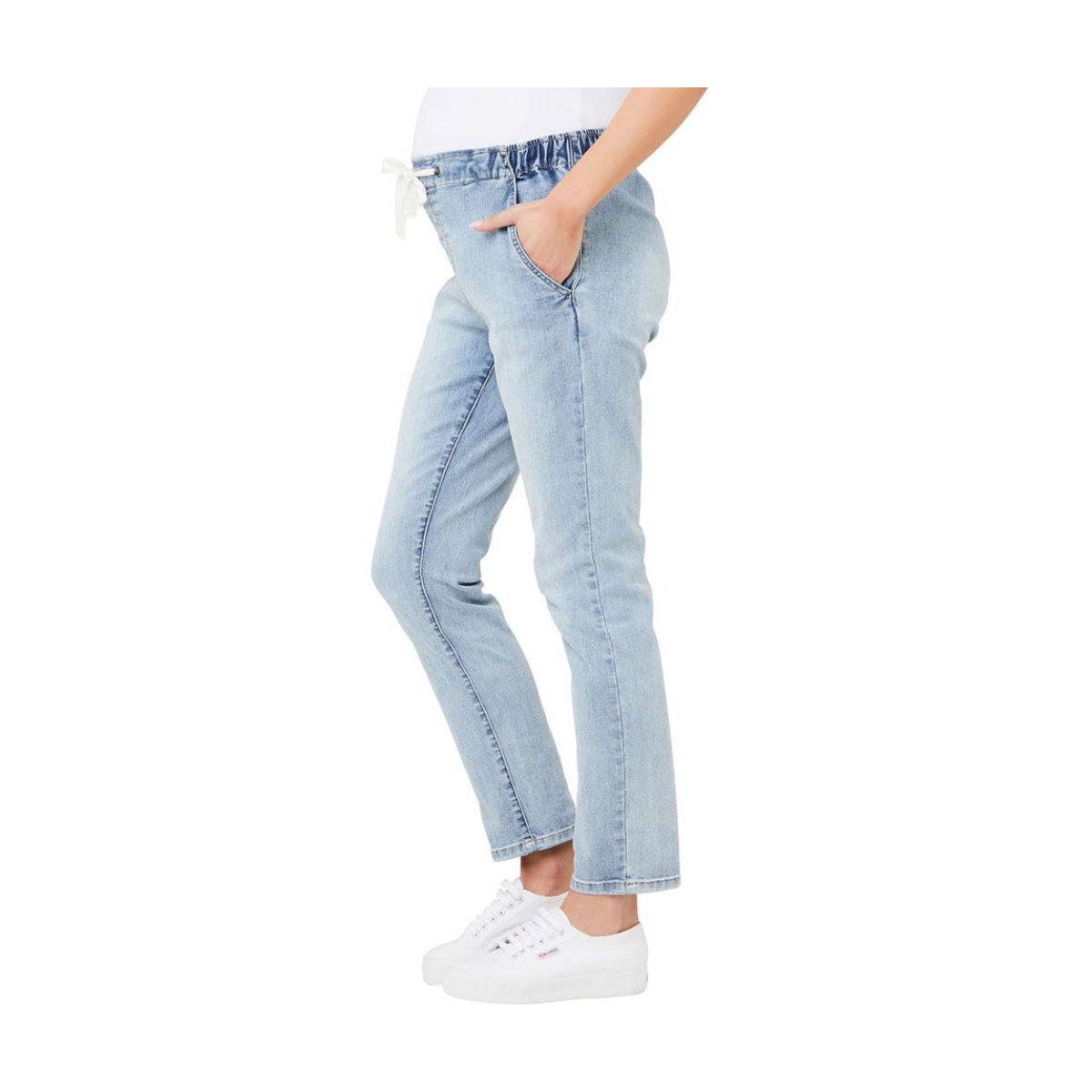 Ripe Drawstring Denim Maternity Jogger