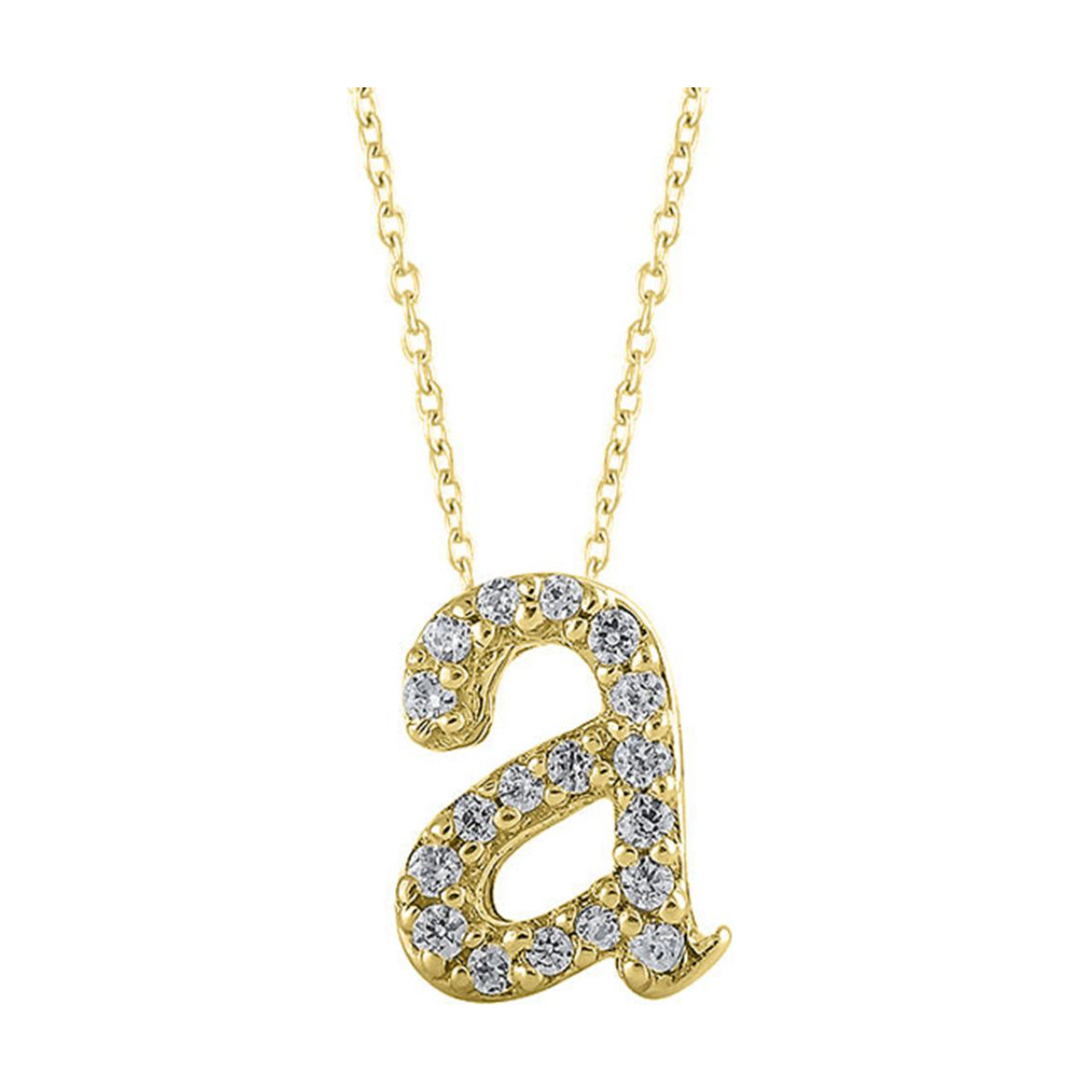 Ritani Mini Diamond Initial Pendant