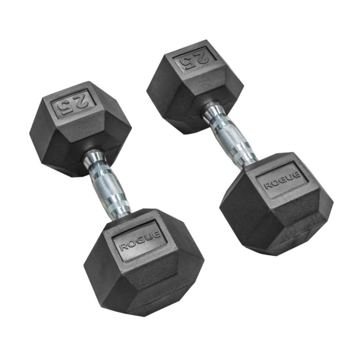 Rogue Rubber Hex Dumbbells
