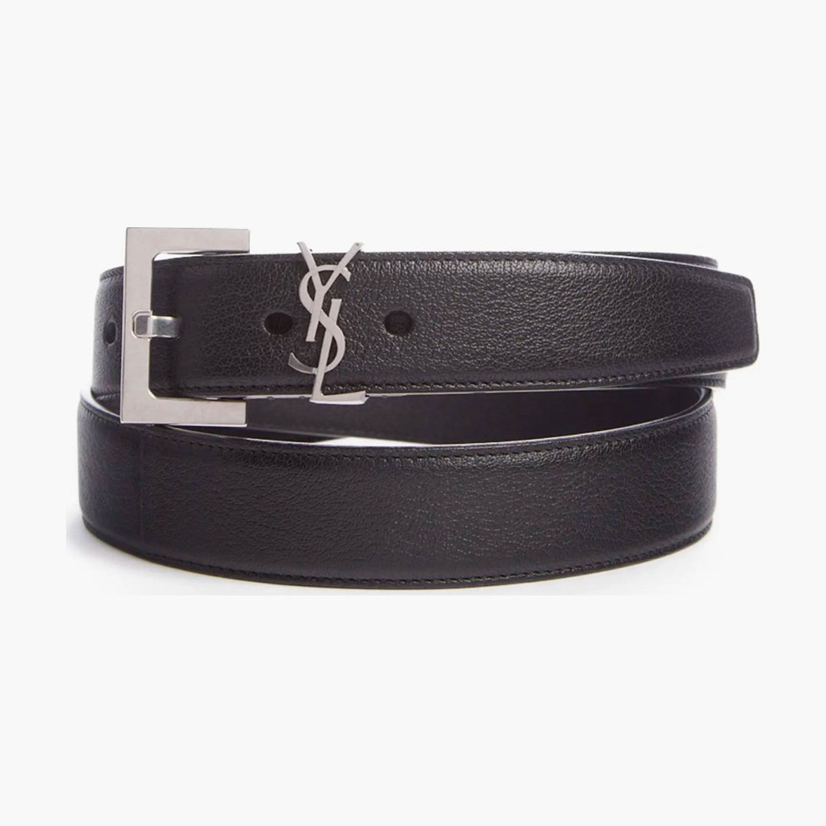 Saint Laurent Monogram Leather Belt