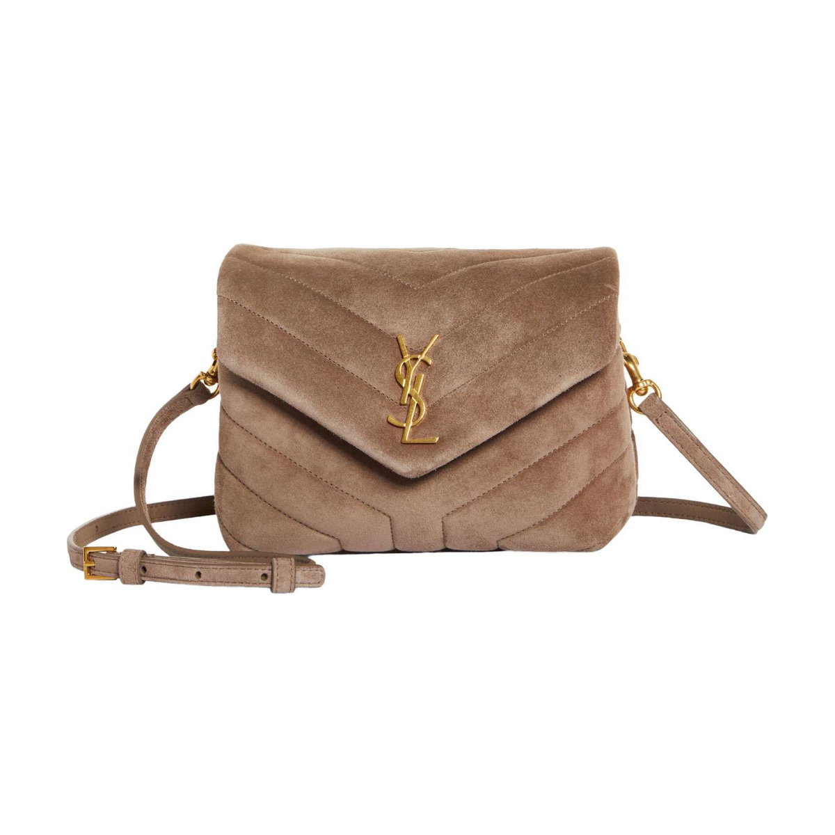 Saint Laurent Toy Loulou Calfskin Suede Crossbody Bag