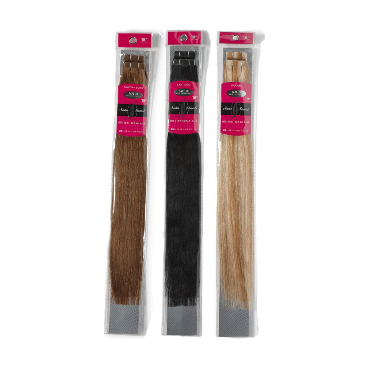 Satin Strands Premium 18-Inch Human Hair Extensions