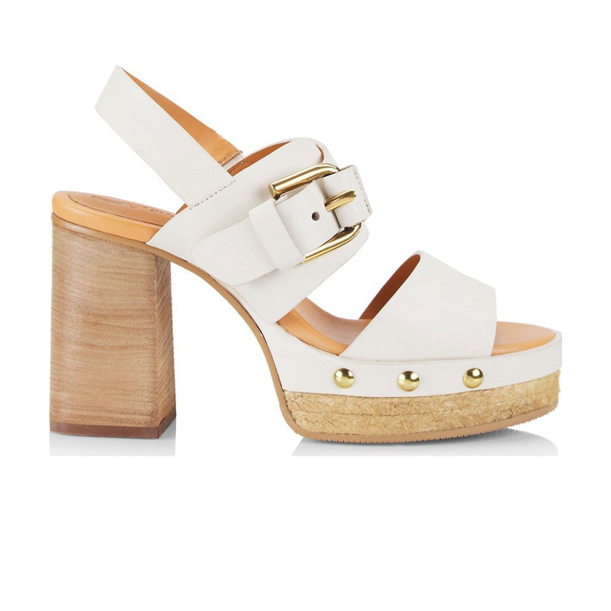 See by Chloe Joline Buckle-Accented Leather Platform Sandals