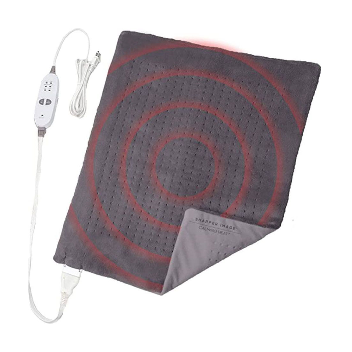 Sharper Image Calming Heat 12-Setting XXL Weighted Heating Pad