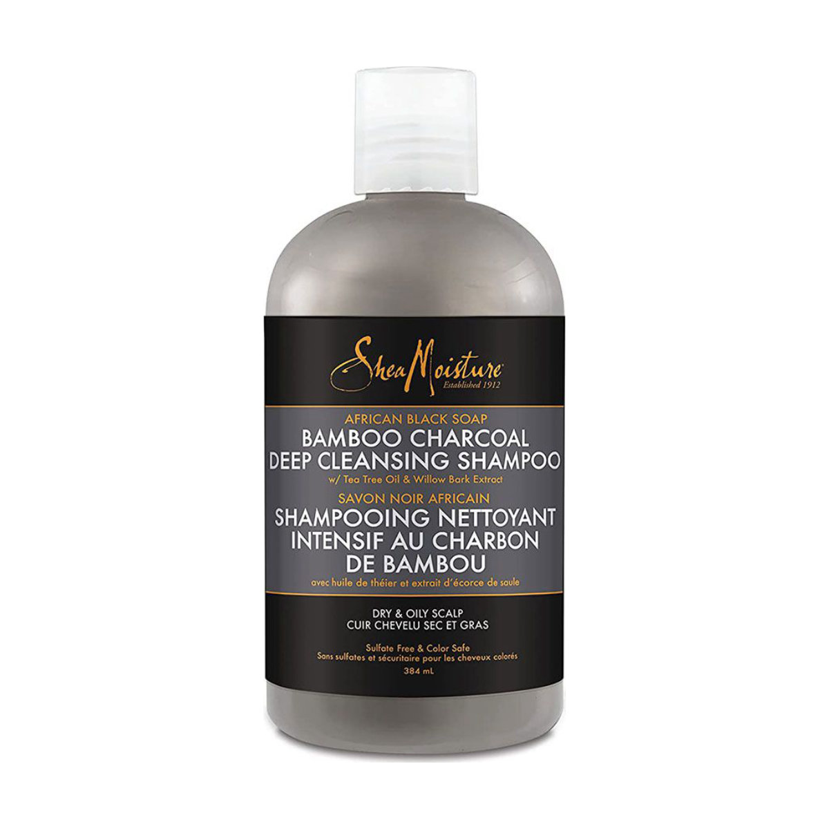 SheaMoisture African Black Soap Bamboo Charcoal Deep Cleansing Shampoo
