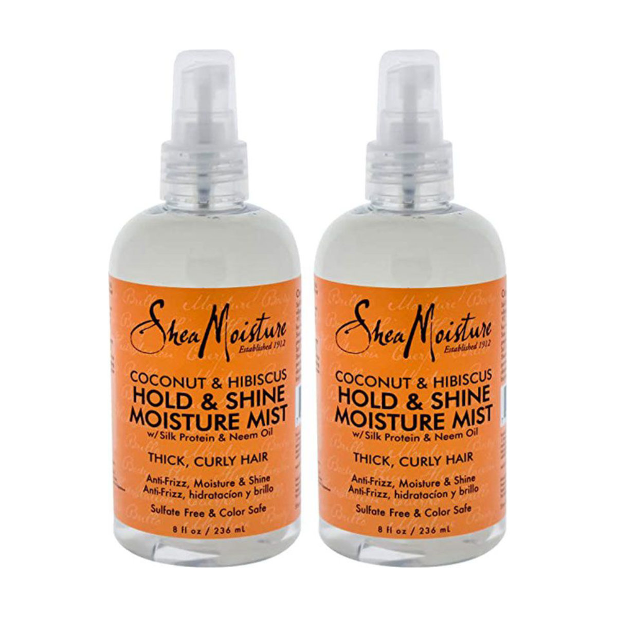 SheaMoisture Coconut and Hibiscus Hold and Shine Moisture Mist for Thick Curly Hair