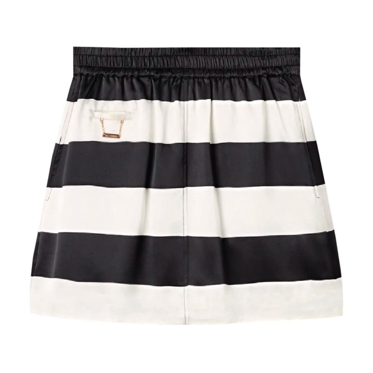 Silk Laundry Heavy A-Line Mini Skirt