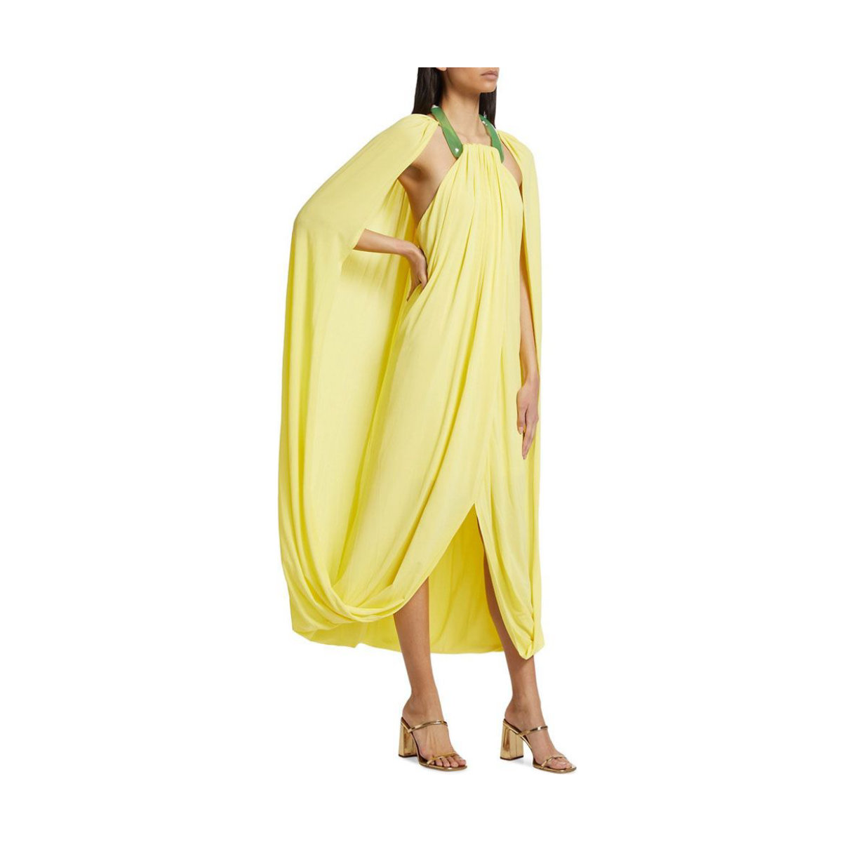 Simkhai Jacky Draped Halter Maxi Dress