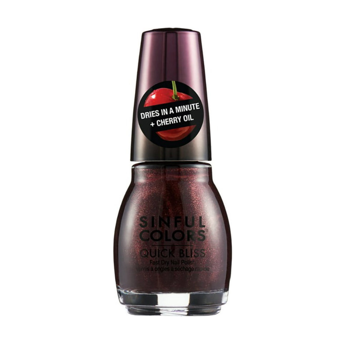 Sinful Colors Quick Bliss Nail Polish in Black Cherry