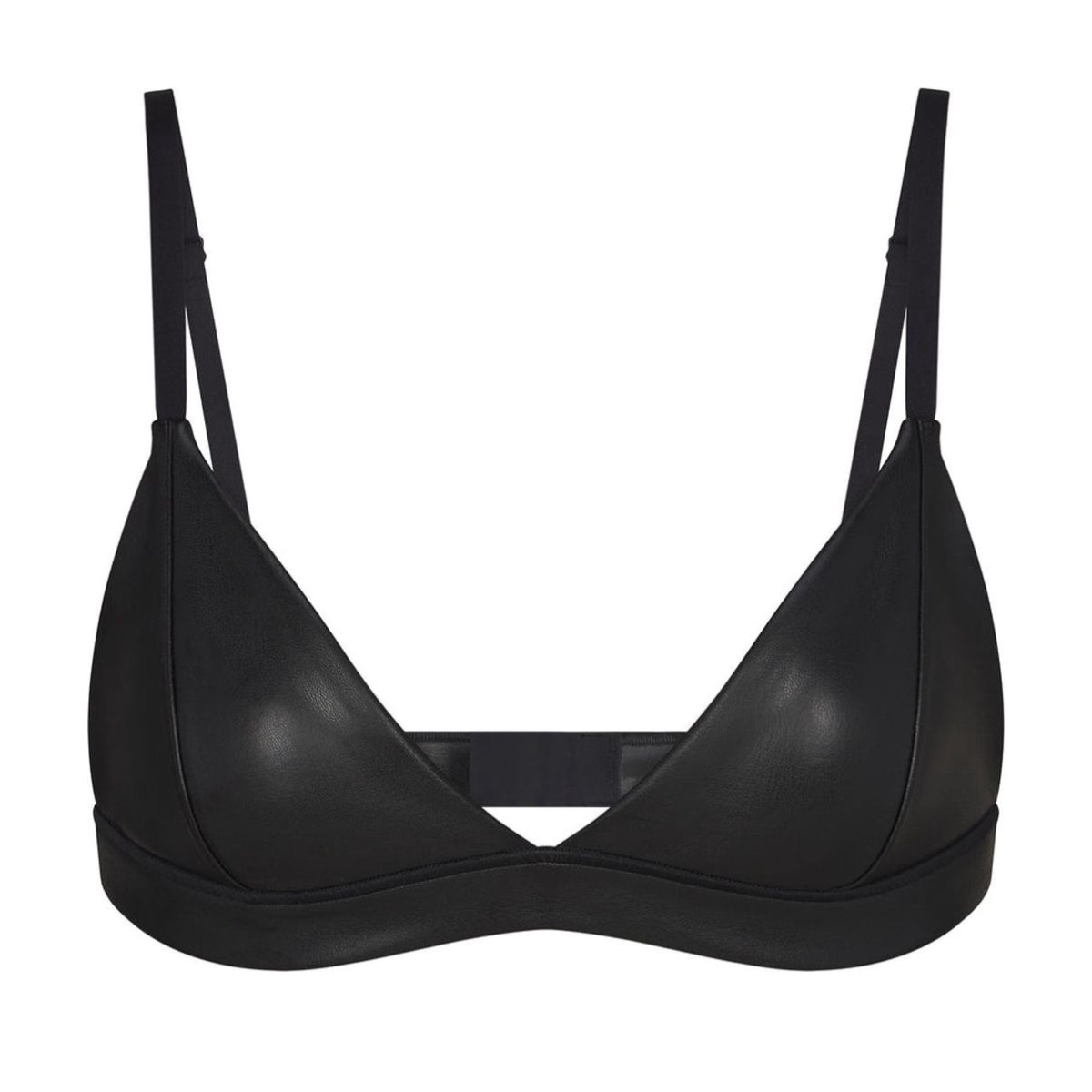 SKIMS Faux Leather Triangle Bralette