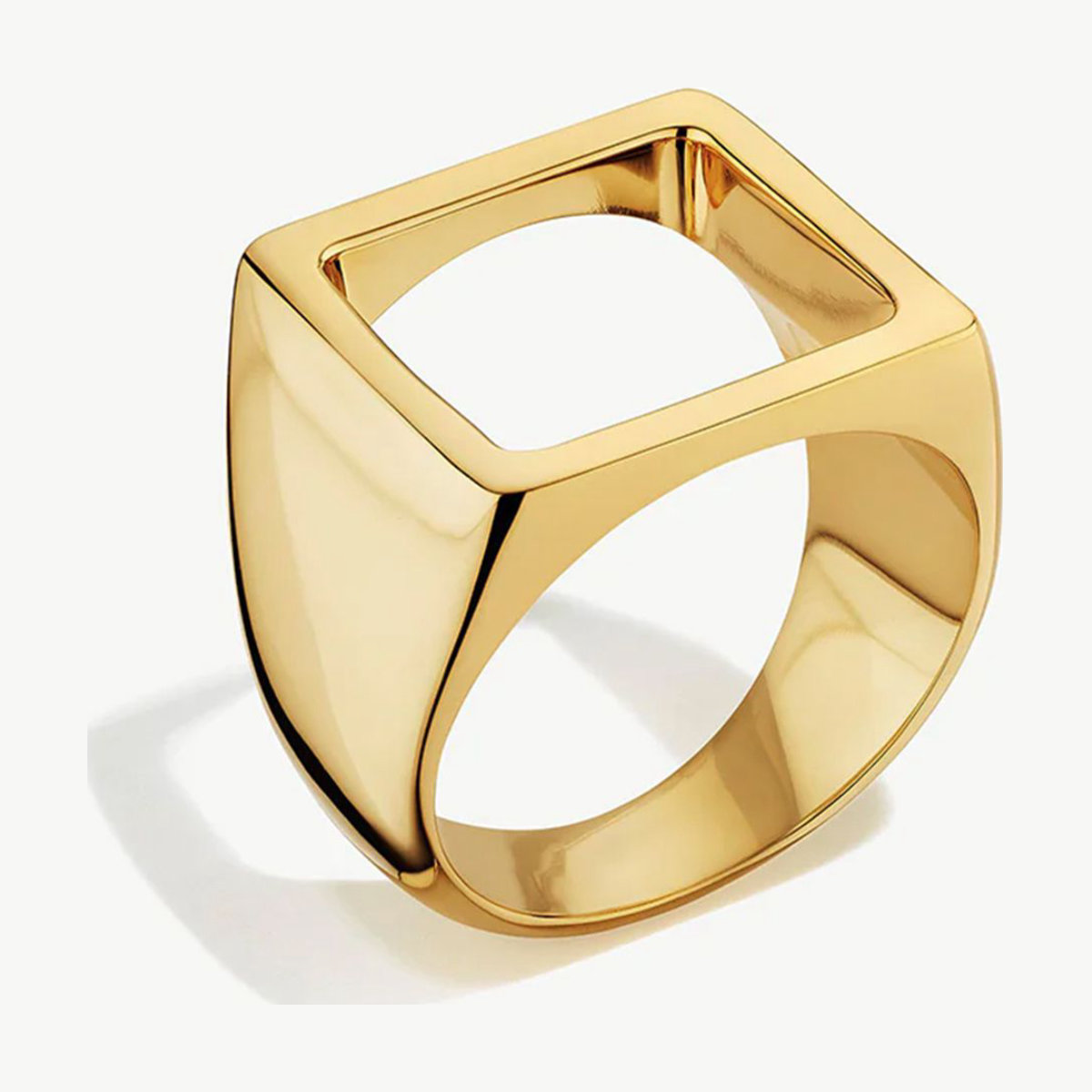 Soko Open Square Statement Ring