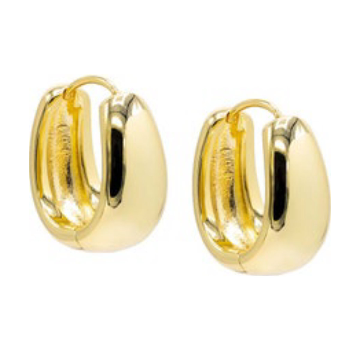By Adina Eden Super Wide Hoop Earrings