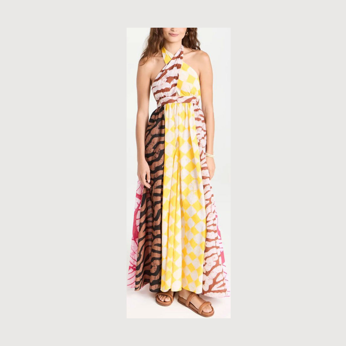 Studio 189 Hand-Batik Cotton Voile Halter Dress